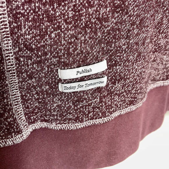 Publish Brand Size Medium Sweatshirt - Maroon Long Sleeve Today for Tomorrow - Picture 2 of 8